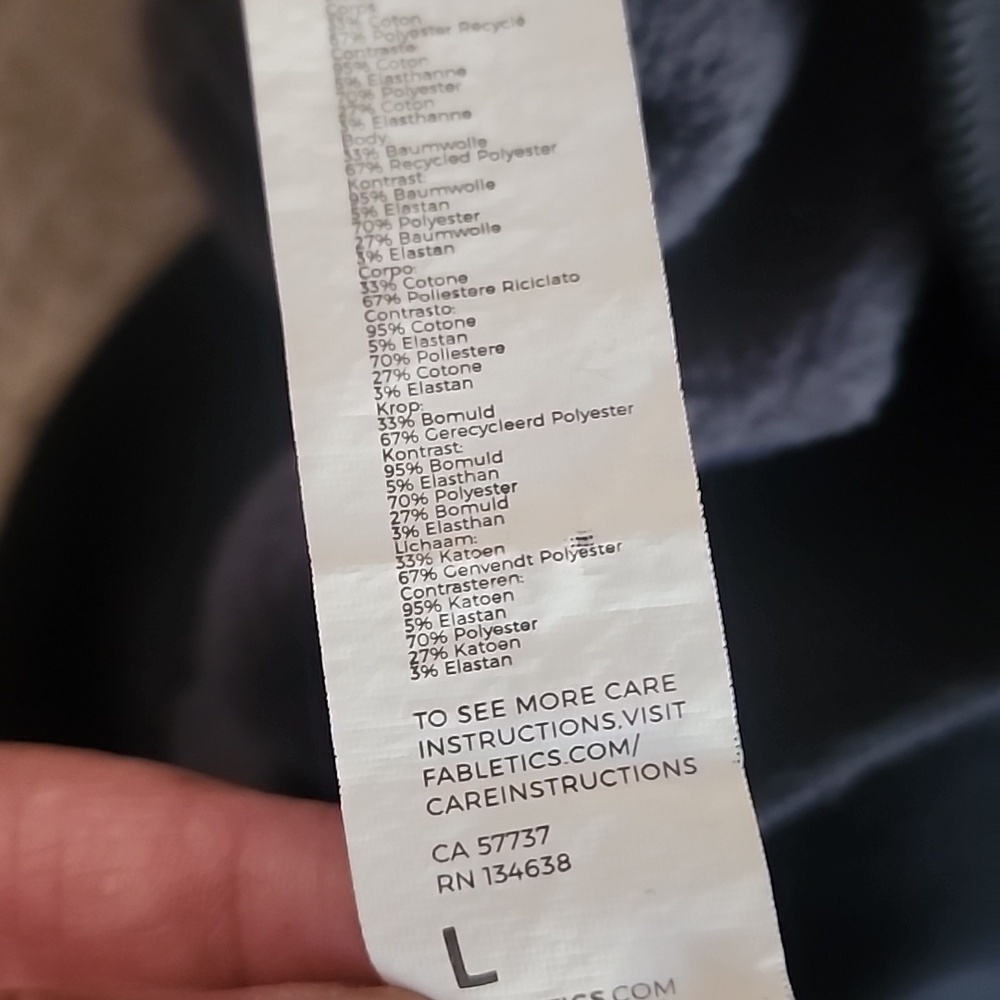 Fabletics Dark Blue and Gray The Go To Hoodie - Picture 7 of 7